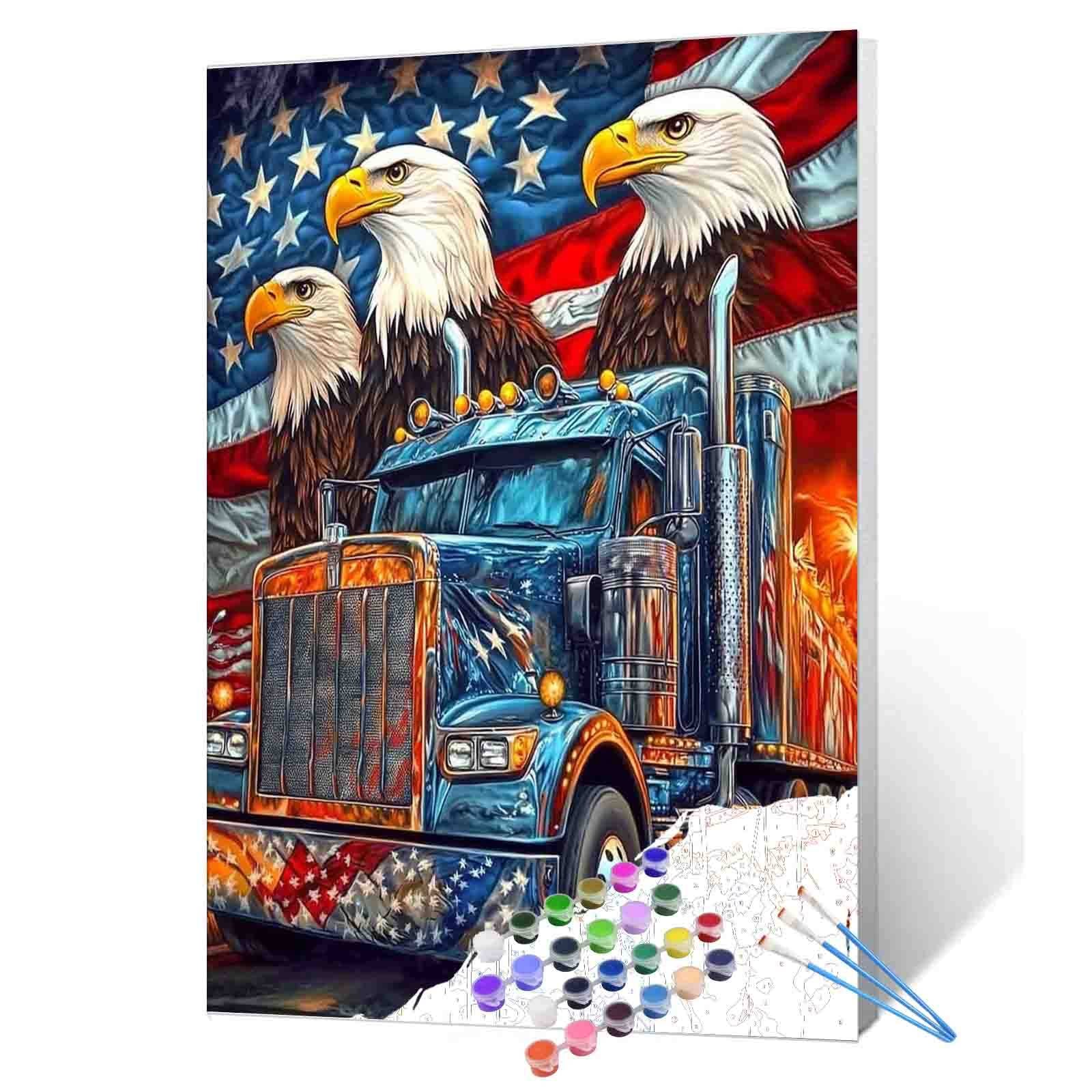 tucocoo-american-glory-truck-malen-nach-zahlen-40x50-ohne-rahmen image 1