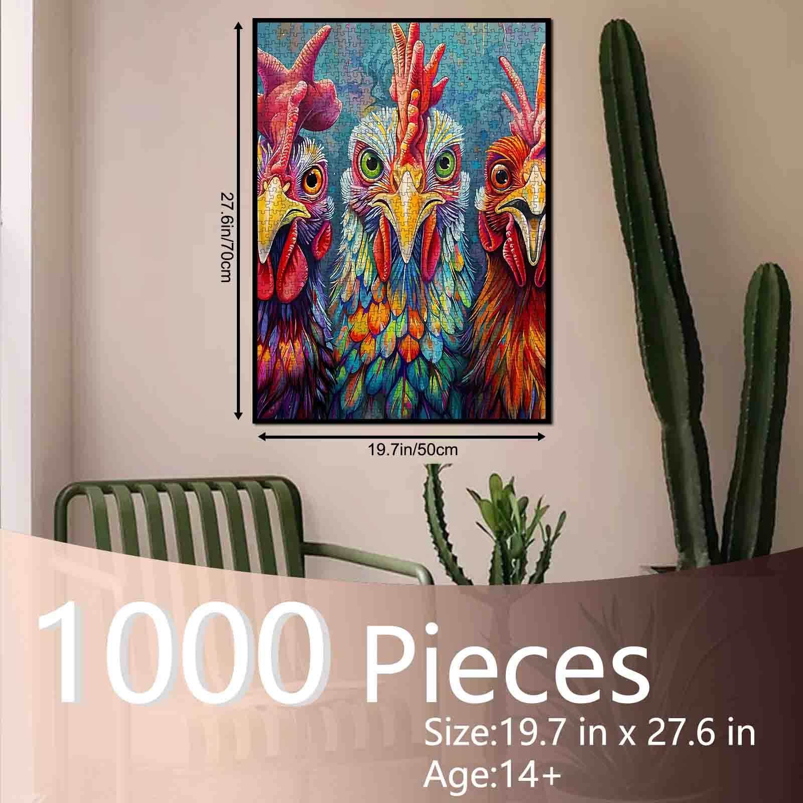 tucocoo-3-colorful-rooster-puzzle-1000-teile-h-hne image 5