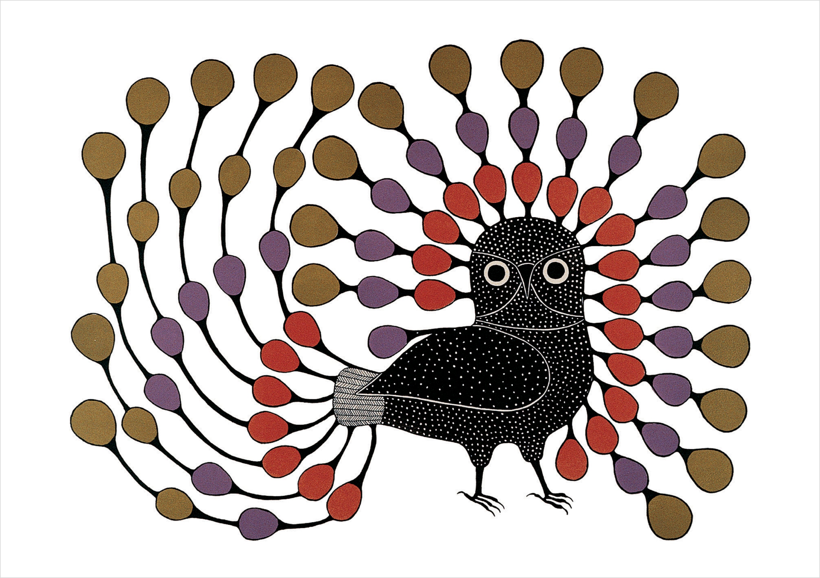 pomegranate-kenojuak-ashevak-illustrious-owl-geburtstagskarte-eule image 1