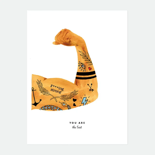 all-the-ways-to-say-best-man-poster-tattoo-arm-modern image 1