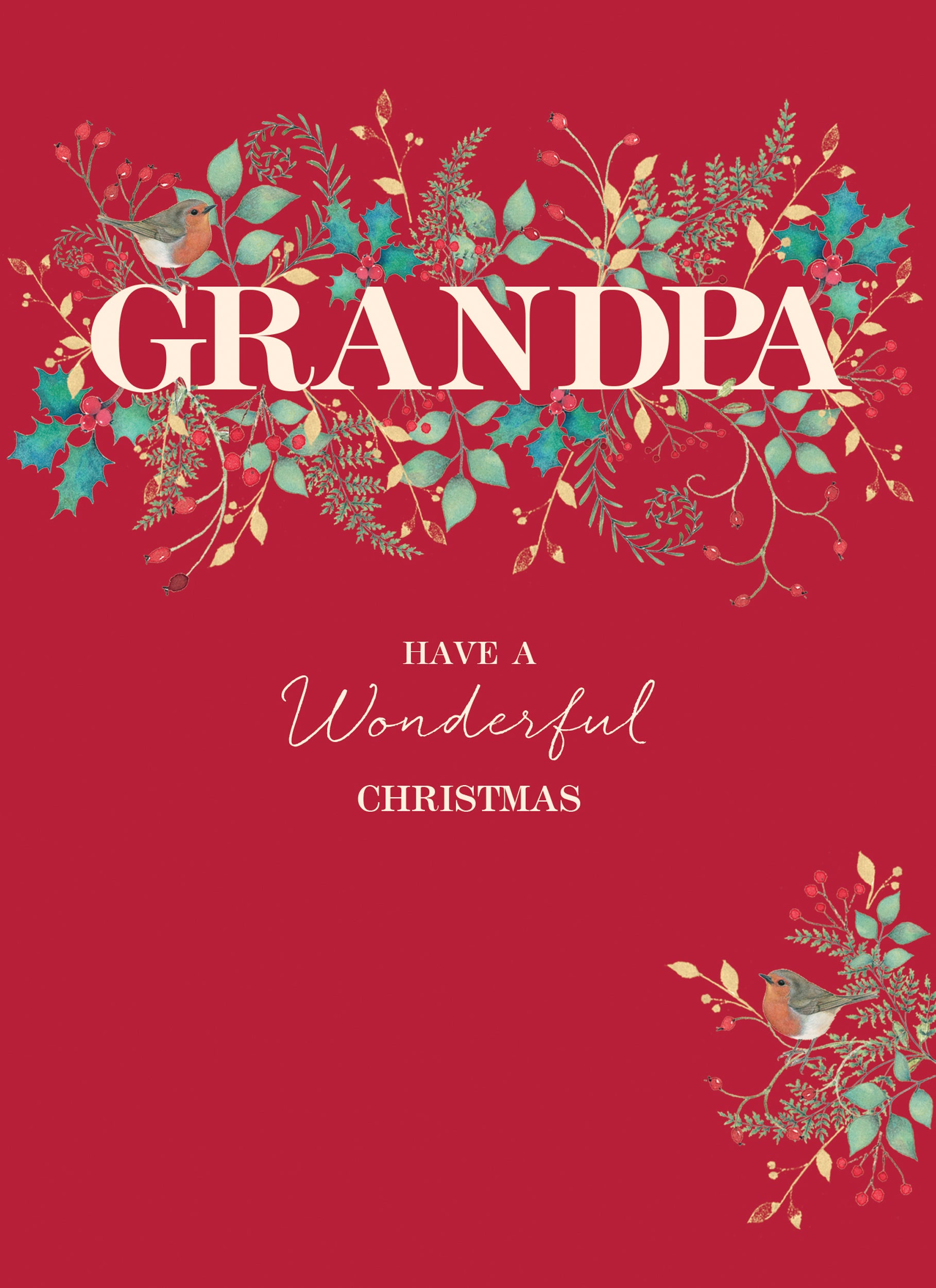 otter-house-christmas-grandpa-weihnachtskarte-einzelkarte-robin image 1
