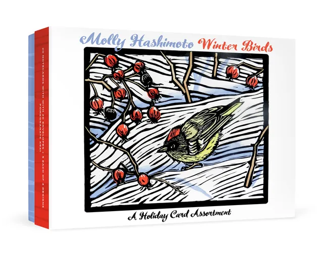 pomegranate-molly-hashimoto-winter-birds-weihnachtskarten-20er image 1