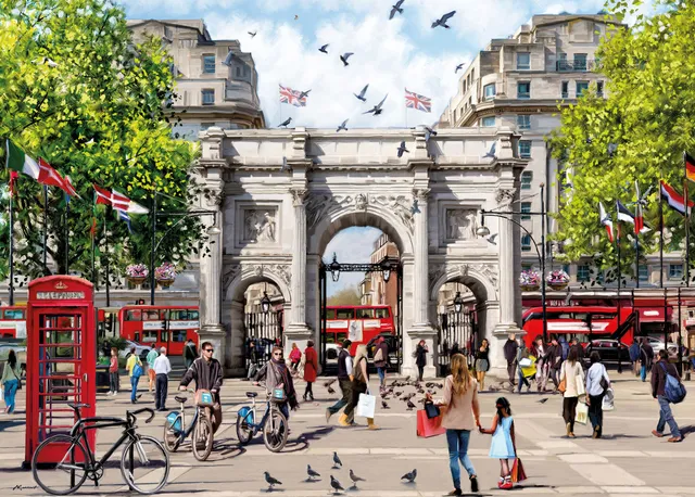 otter-house-marble-arch-puzzle-1000-teile-london-tauben image 1