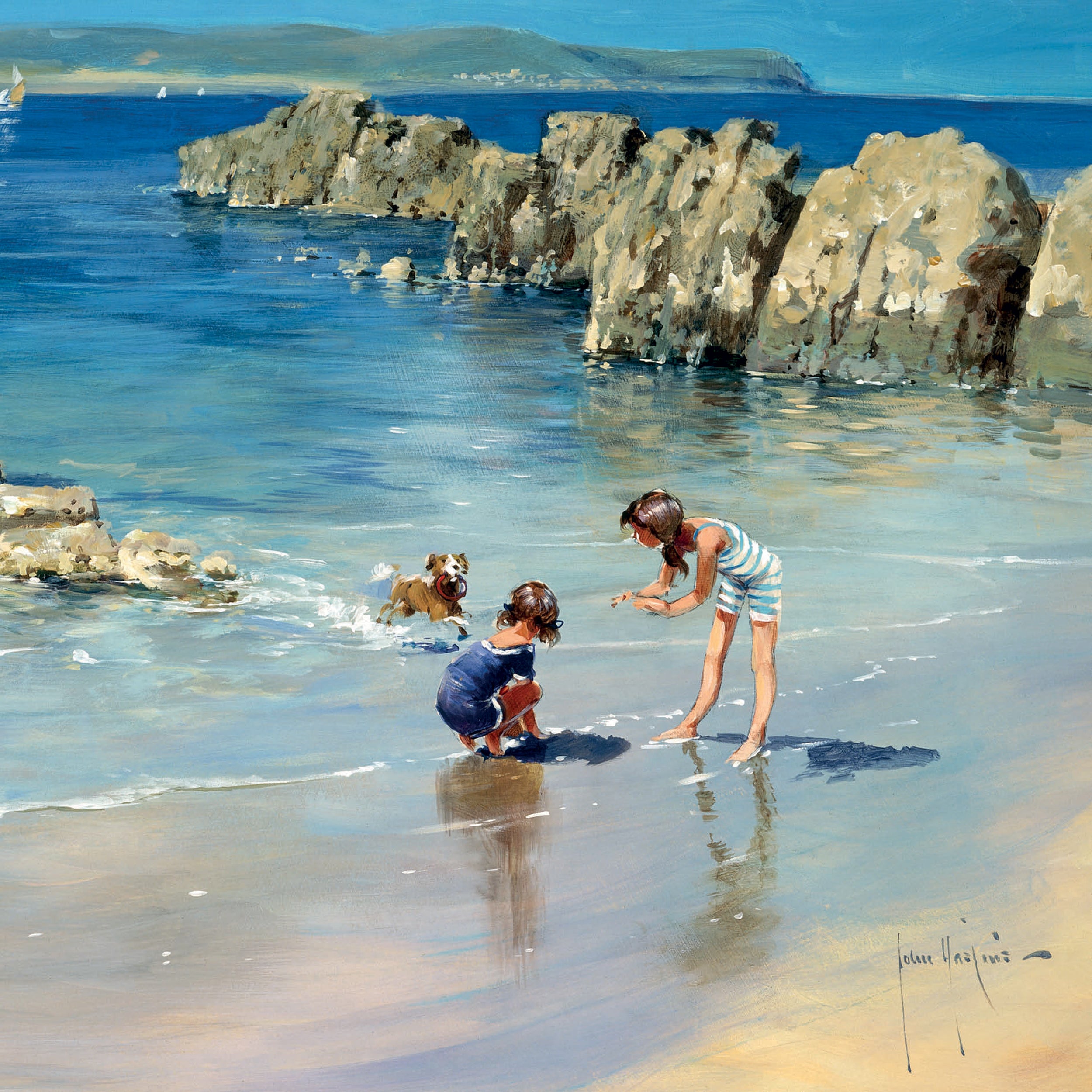 otter-house-quayside-gallery-lets-go-paddle-gru-karte-hund-strand image 1