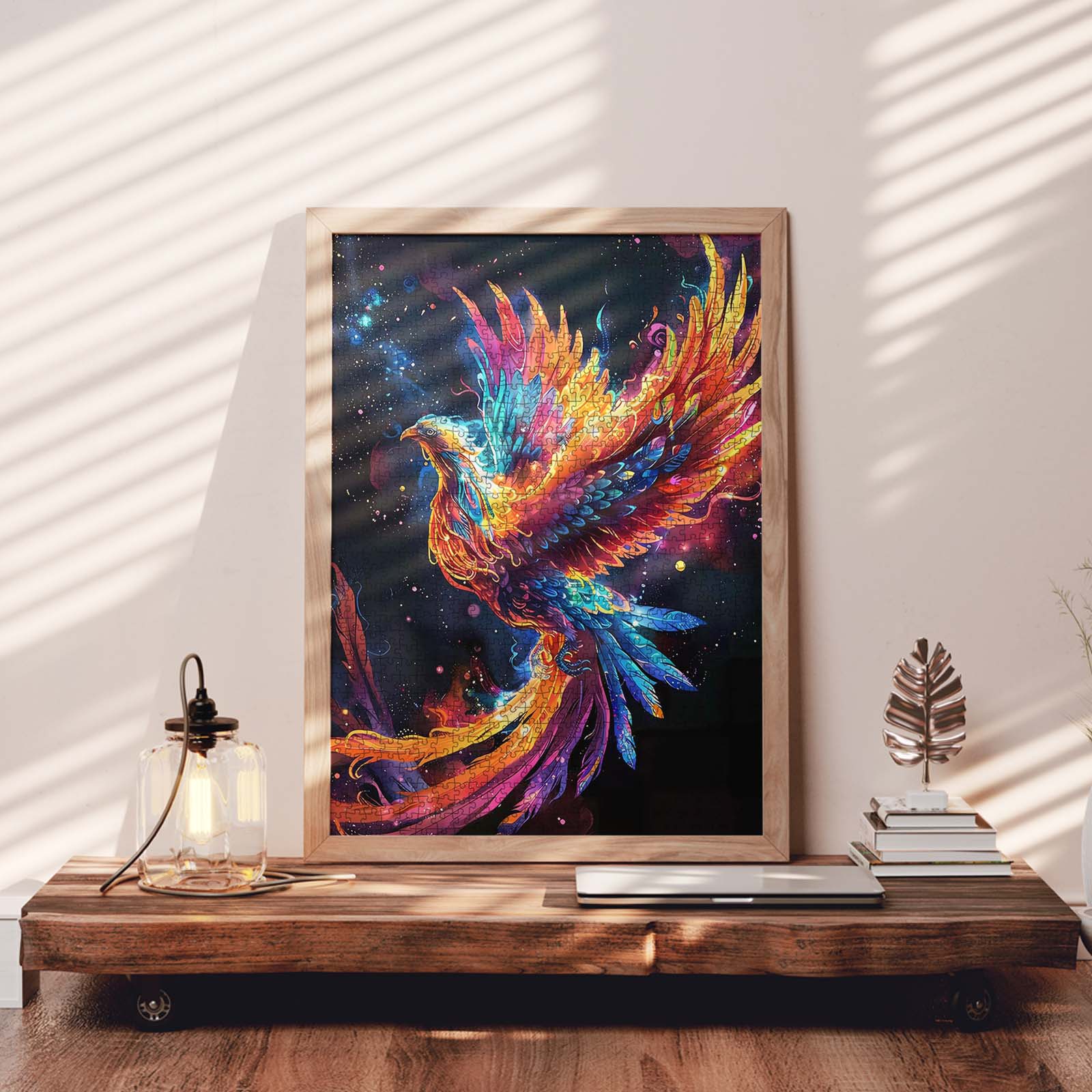 tucocoo-jigsaw-colorful-phoenix-puzzle-1000-teile-tiere image 3
