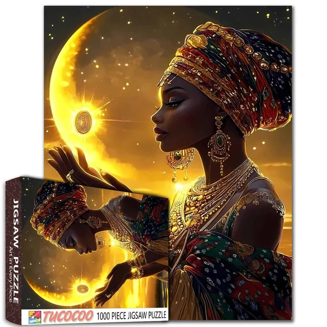 tucocoo-african-elegance-1000-teile-puzzle-k-nigin image 1