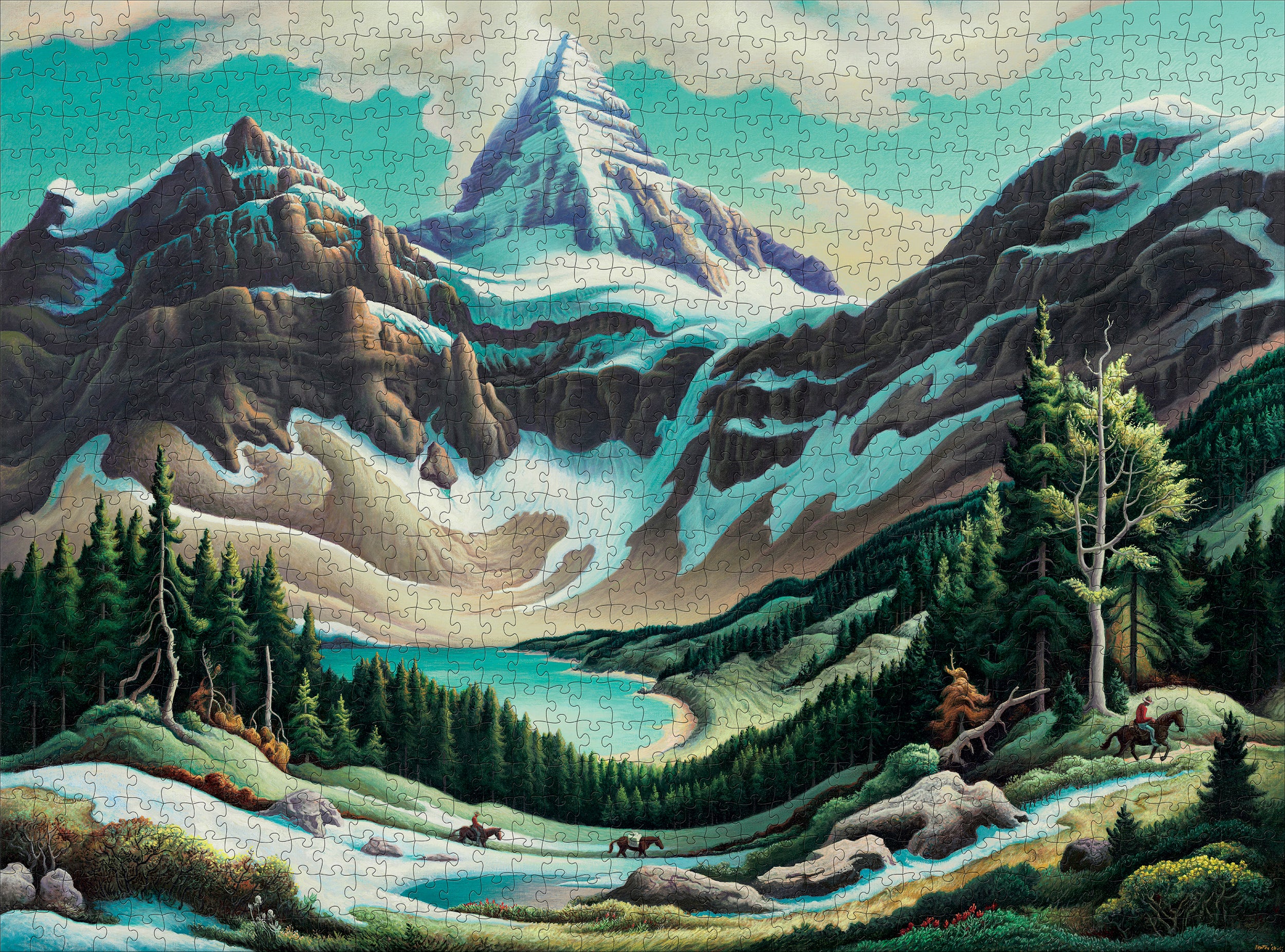 pomegranate-benton-trail-riders-puzzle-1000-teile-landschaft image 2