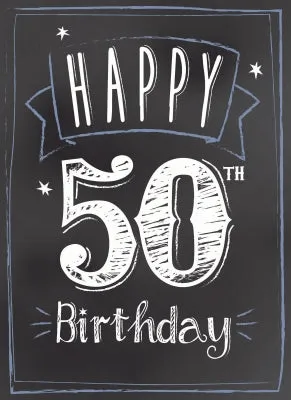 otter-house-greetings-cards-50-chalkboard-geburtstagskarte-tafellook image 1