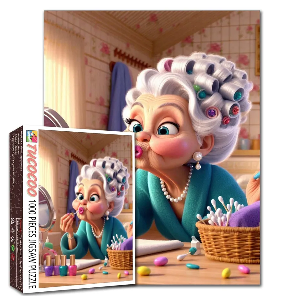 tucocoo-playful-makeup-morning-puzzle-1000-teile-portrait image 1