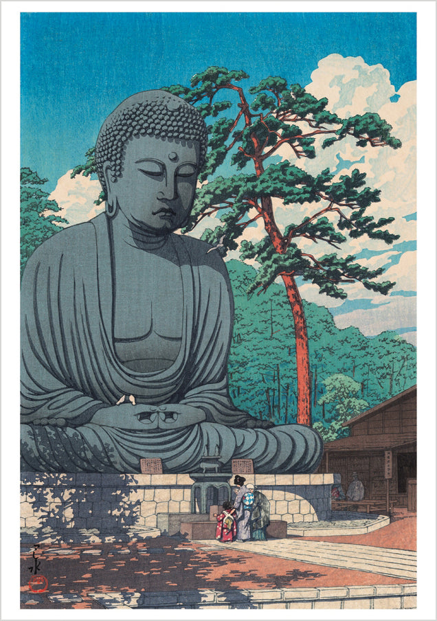 pomegranate-kawase-hasui-great-buddha-blanko-karte-japan image 1
