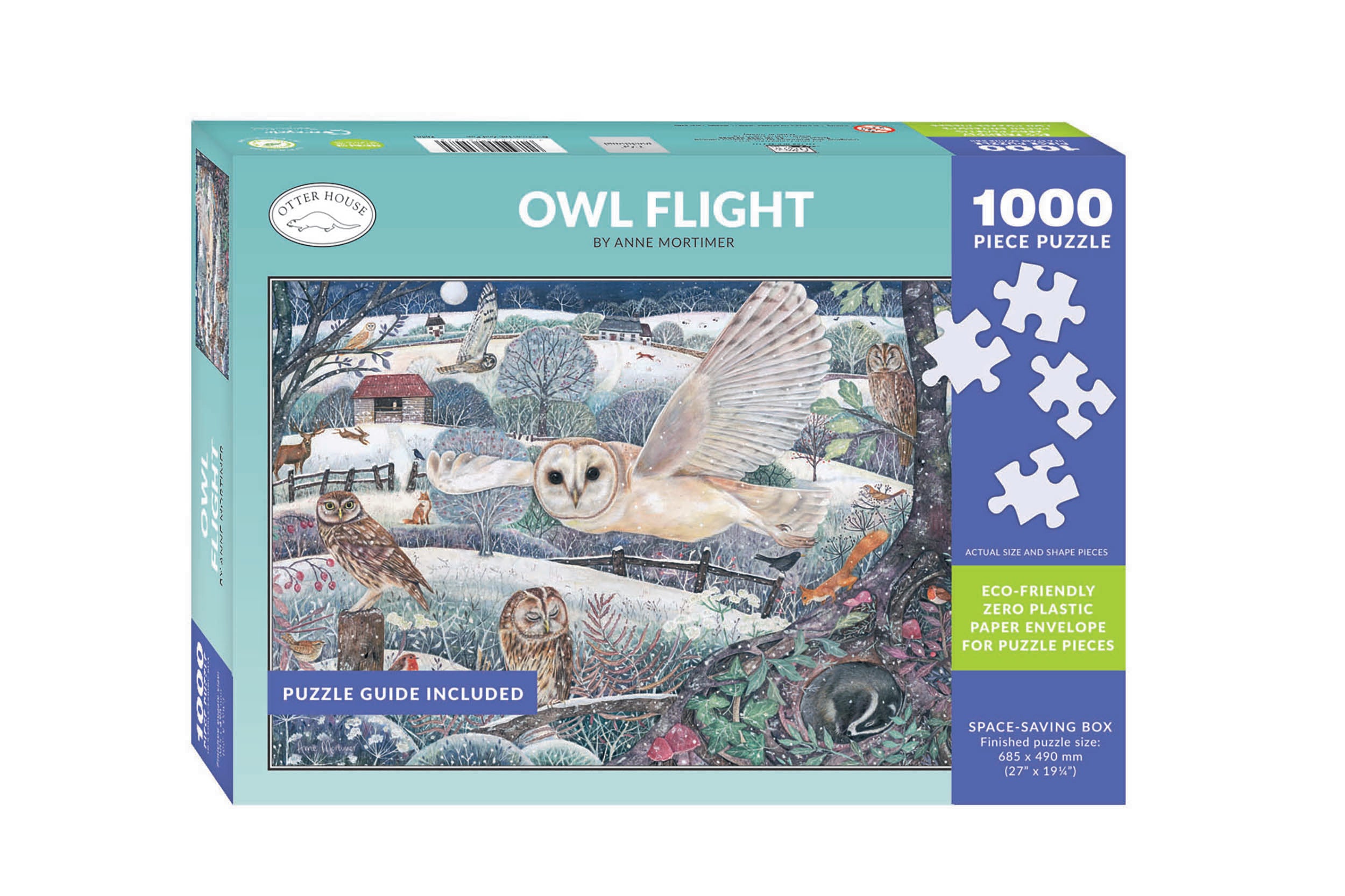 otter-house-owl-flight-puzzle-1000-teile-eule-wildlife image 2