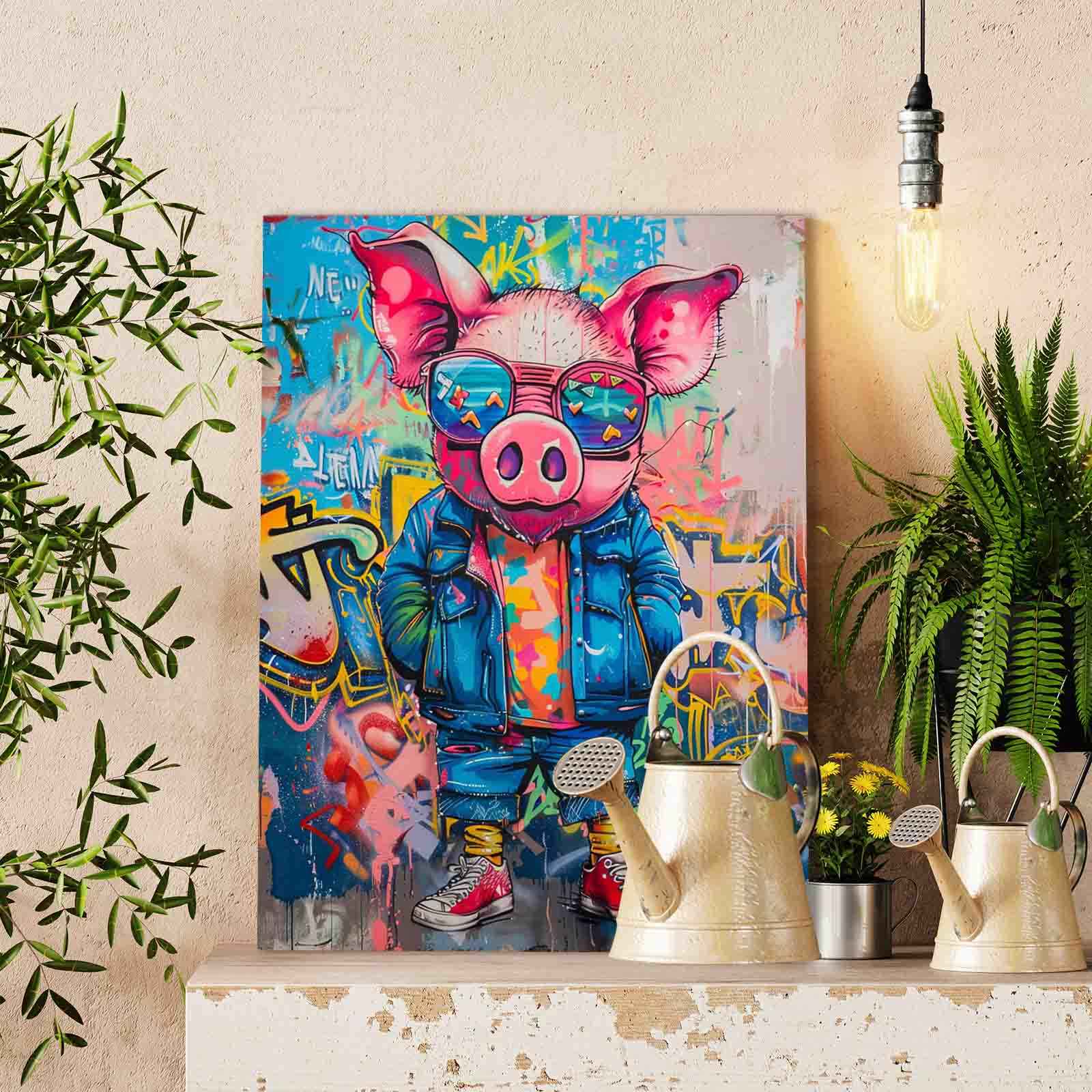 tucocoo-cooles-graffiti-schwein-malen-nach-zahlen-40x50-tiere image 2
