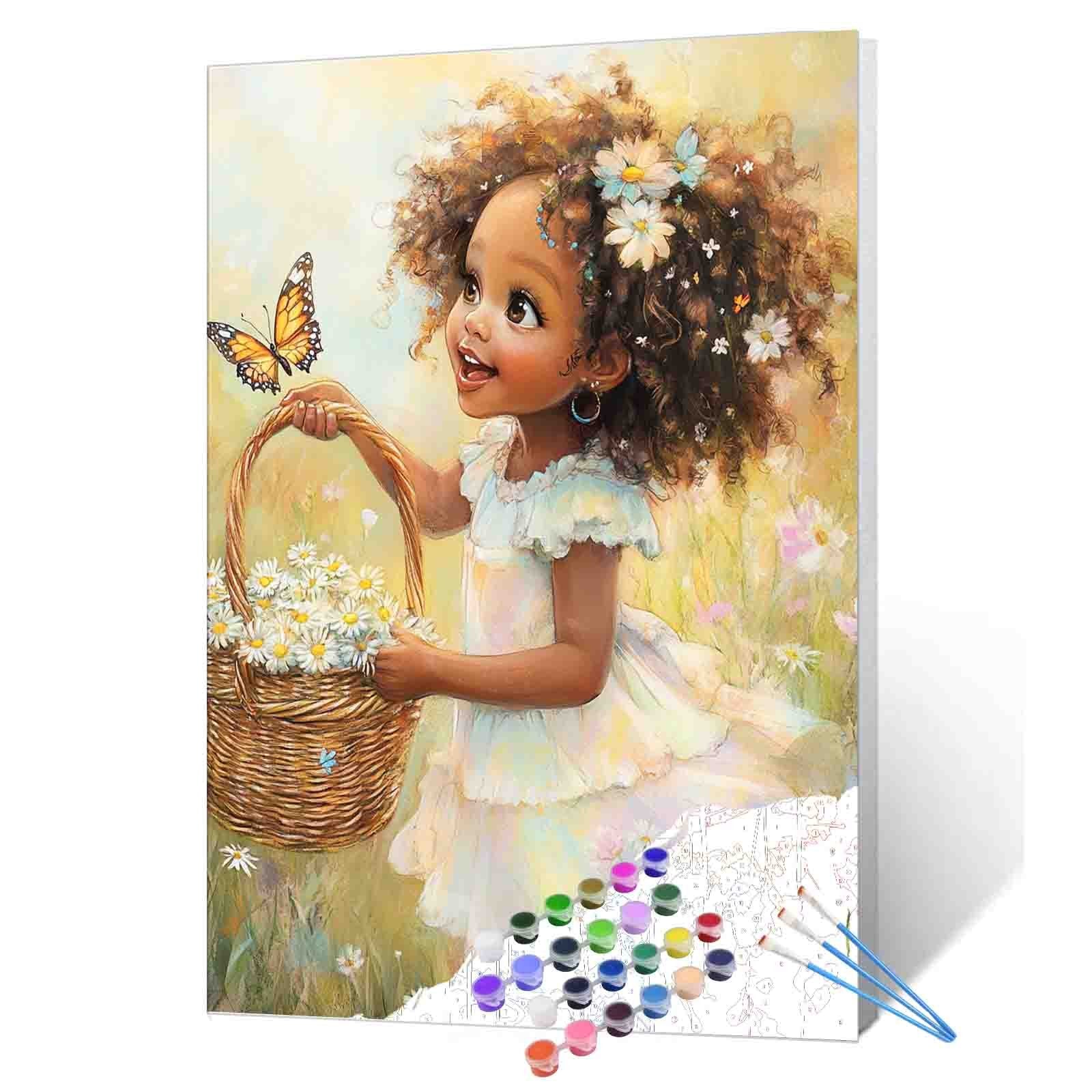 tucocoo-joyful-daisy-girl-malen-nach-zahlen-40x50-m-dchen image 1