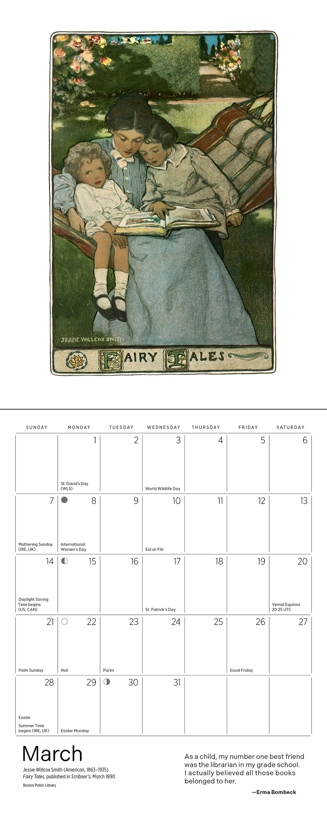 pomegranate-the-reading-woman-2027-mini-wandkalender image 5