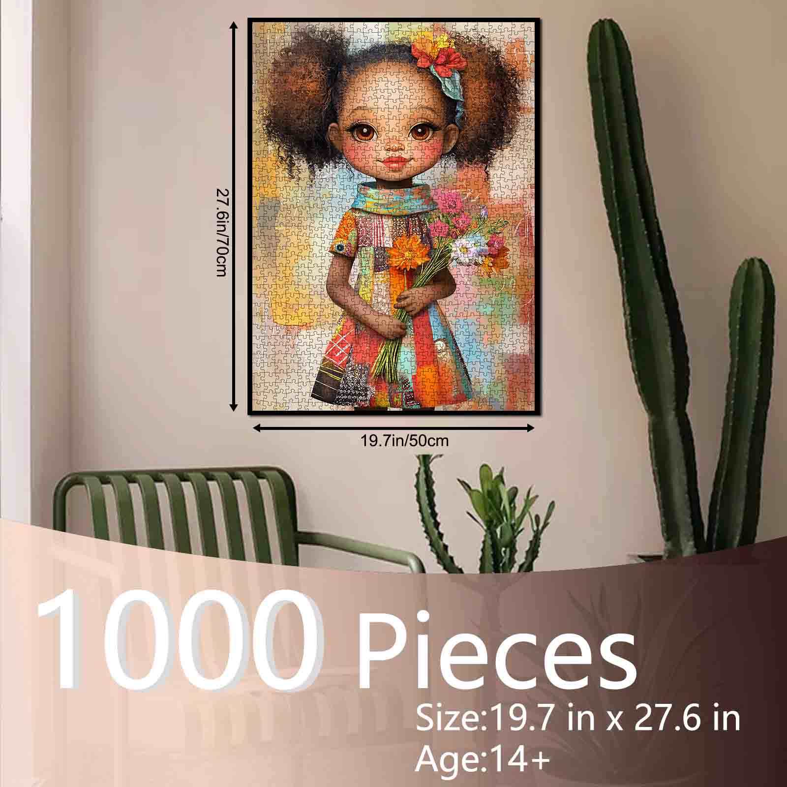 tucocoo-charming-girl-flower-bouquet-puzzle-1000-teile image 5