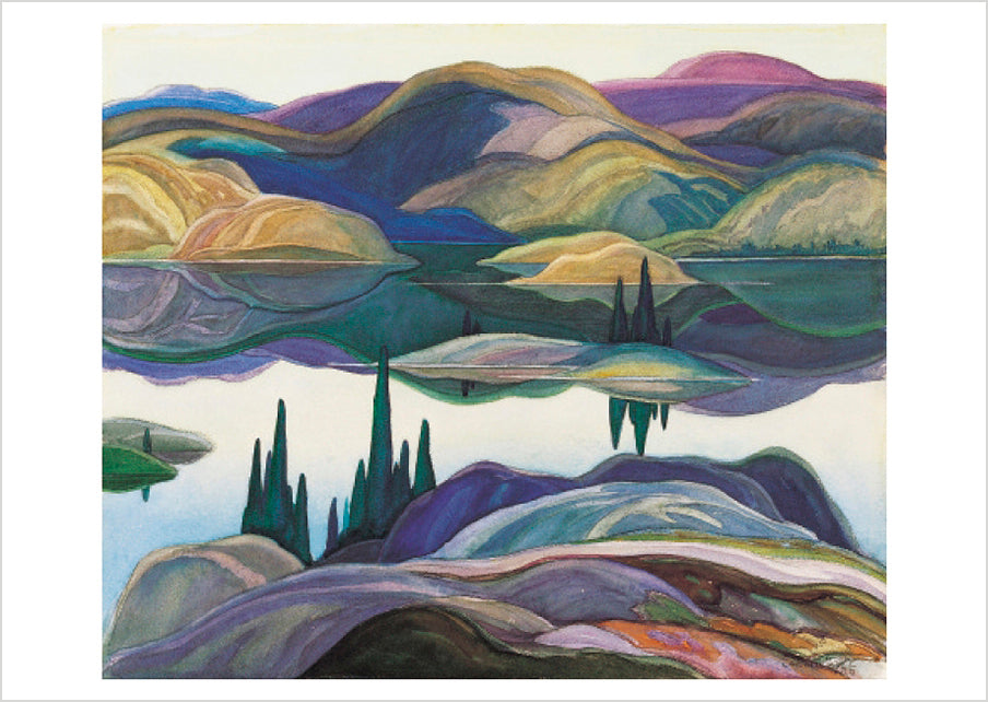 pomegranate-carmichael-mirror-lake-postkarte-see image 1