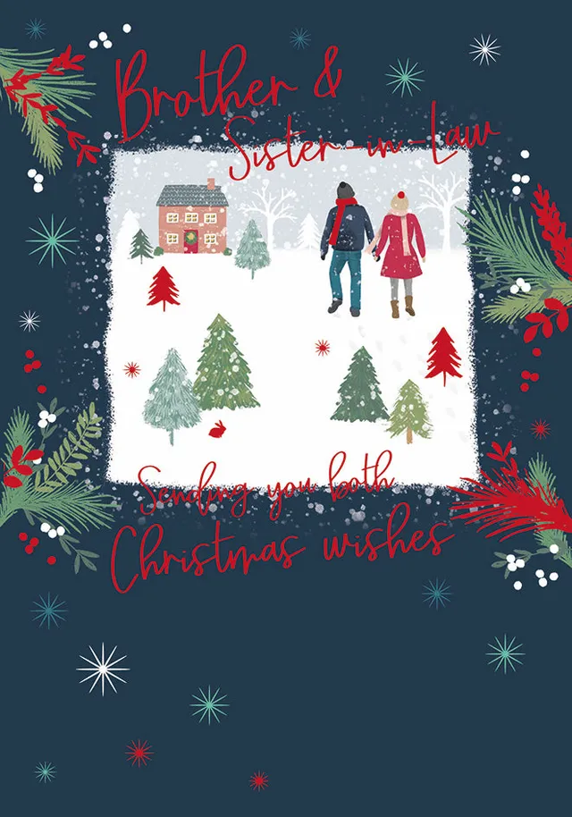 otter-house-christmas-brother-sister-in-law-weihnachtskarte-paar image 1