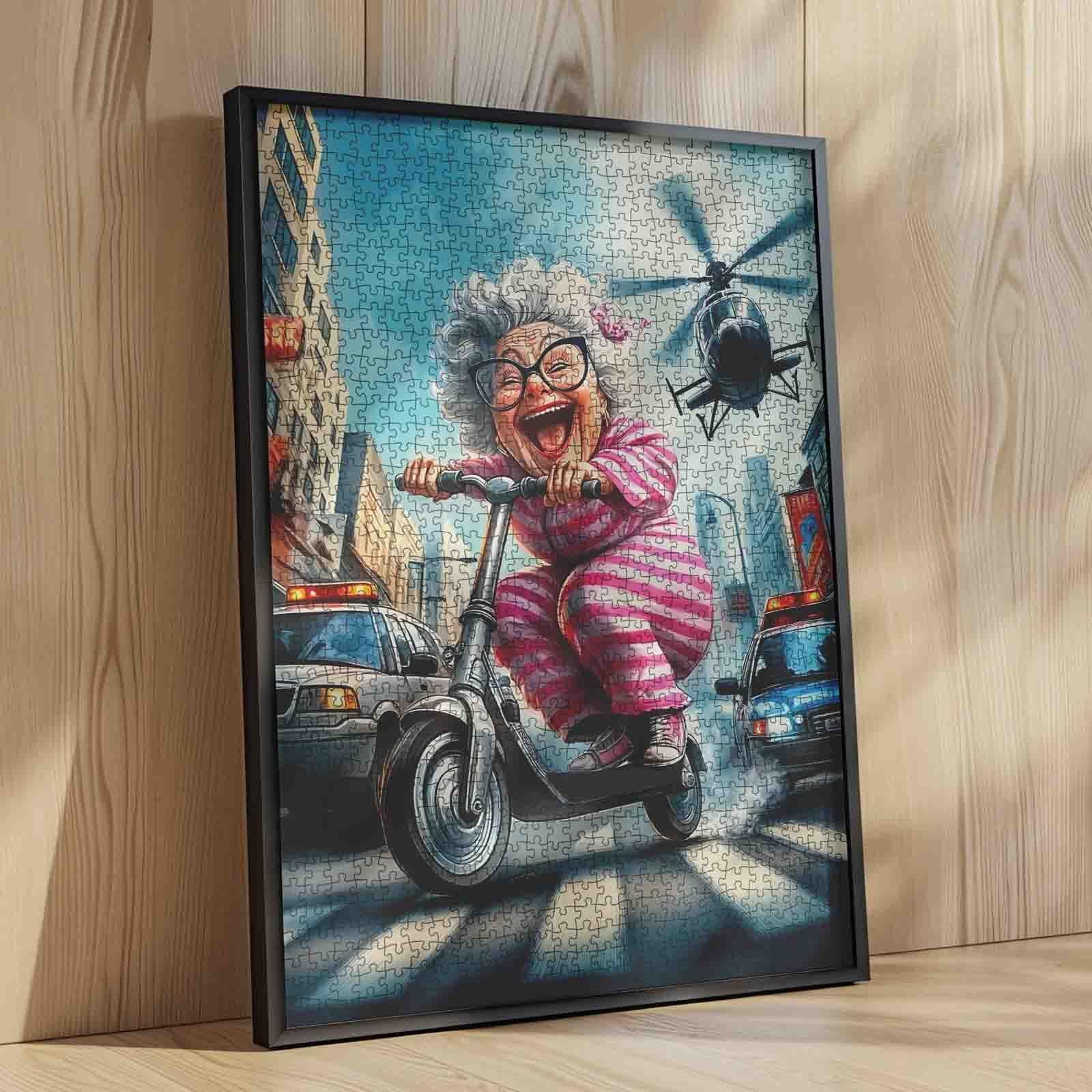 tucocoo-jigsaw-puzzles-laughing-grandma-scooter-puzzle-1000-teile image 4