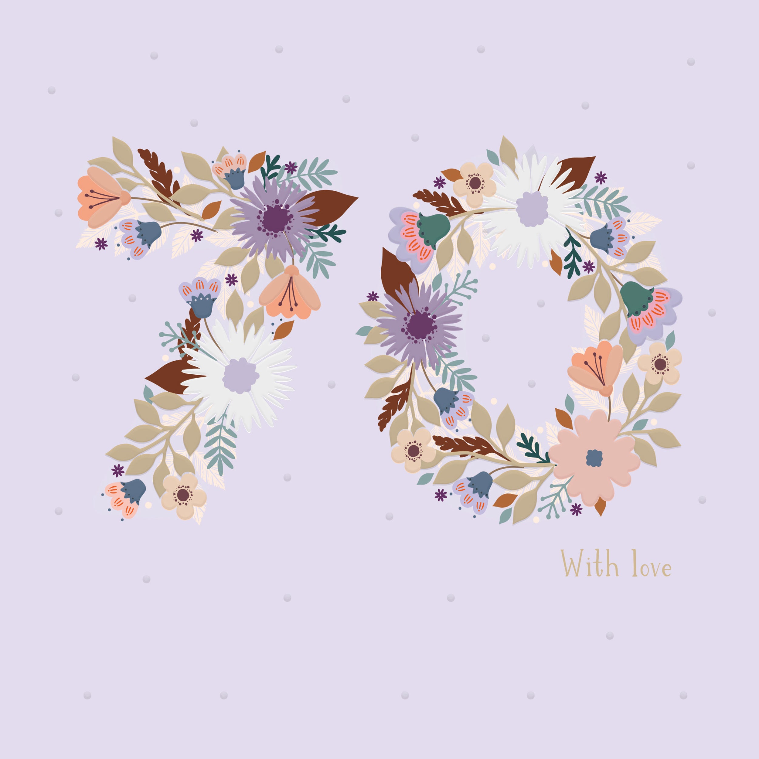 otter-house-age-to-celebrate-70-floral-geburtstagskarte-blumen image 1