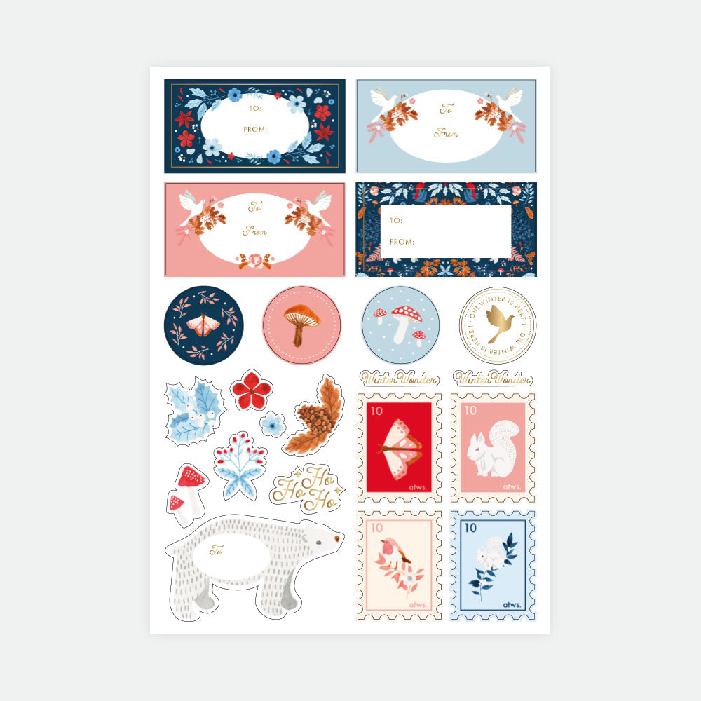 all-the-ways-to-say-white-winter-sticker-3-bogen-110-stk image 4
