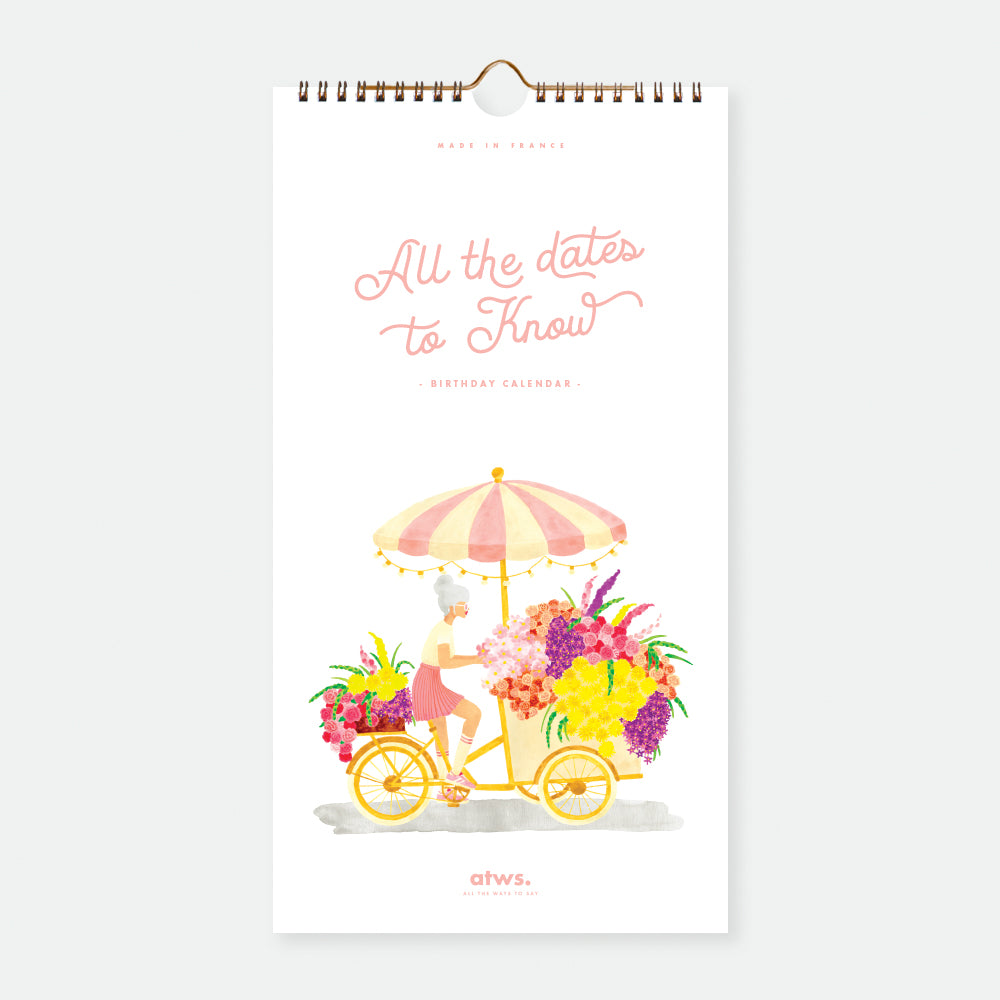 all-the-ways-to-say-birthday-kalender-geburtstagskalender-19x35 image 1