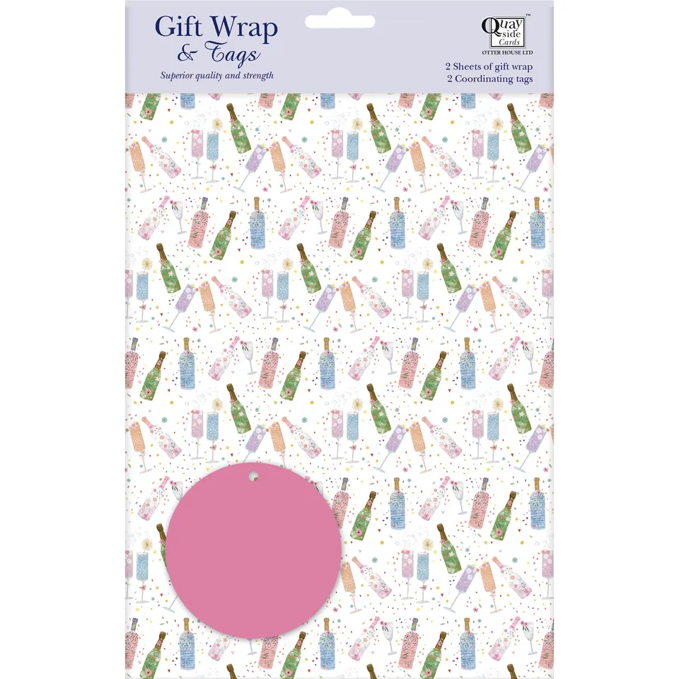 otter-house-fizz-confetti-geschenkpapier-2-bogen-2-anh-nger image 1