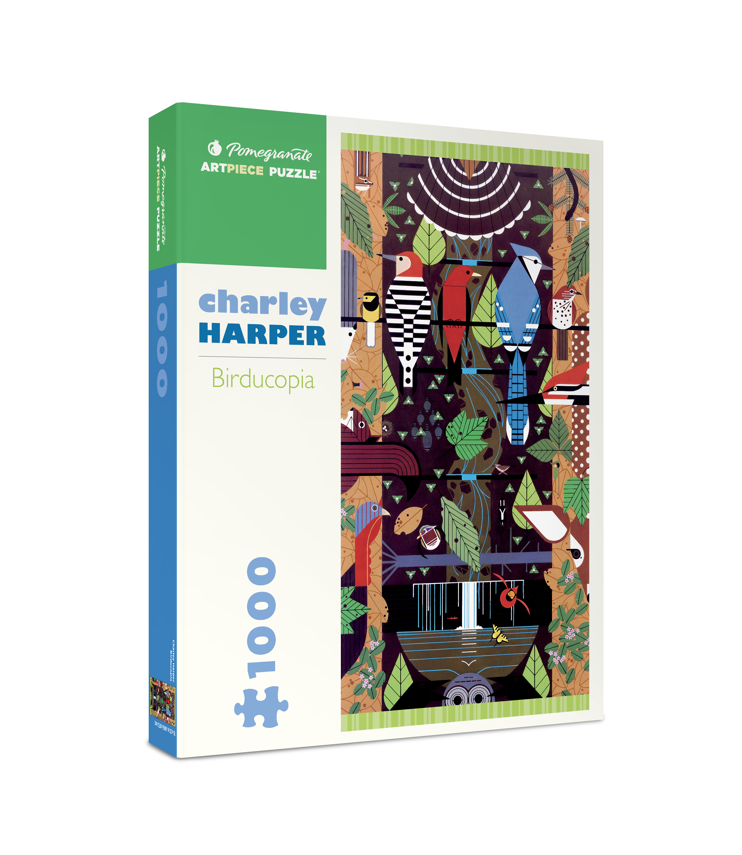 pomegranate-birducopia-1000-teile-puzzle-charley-harper image 1