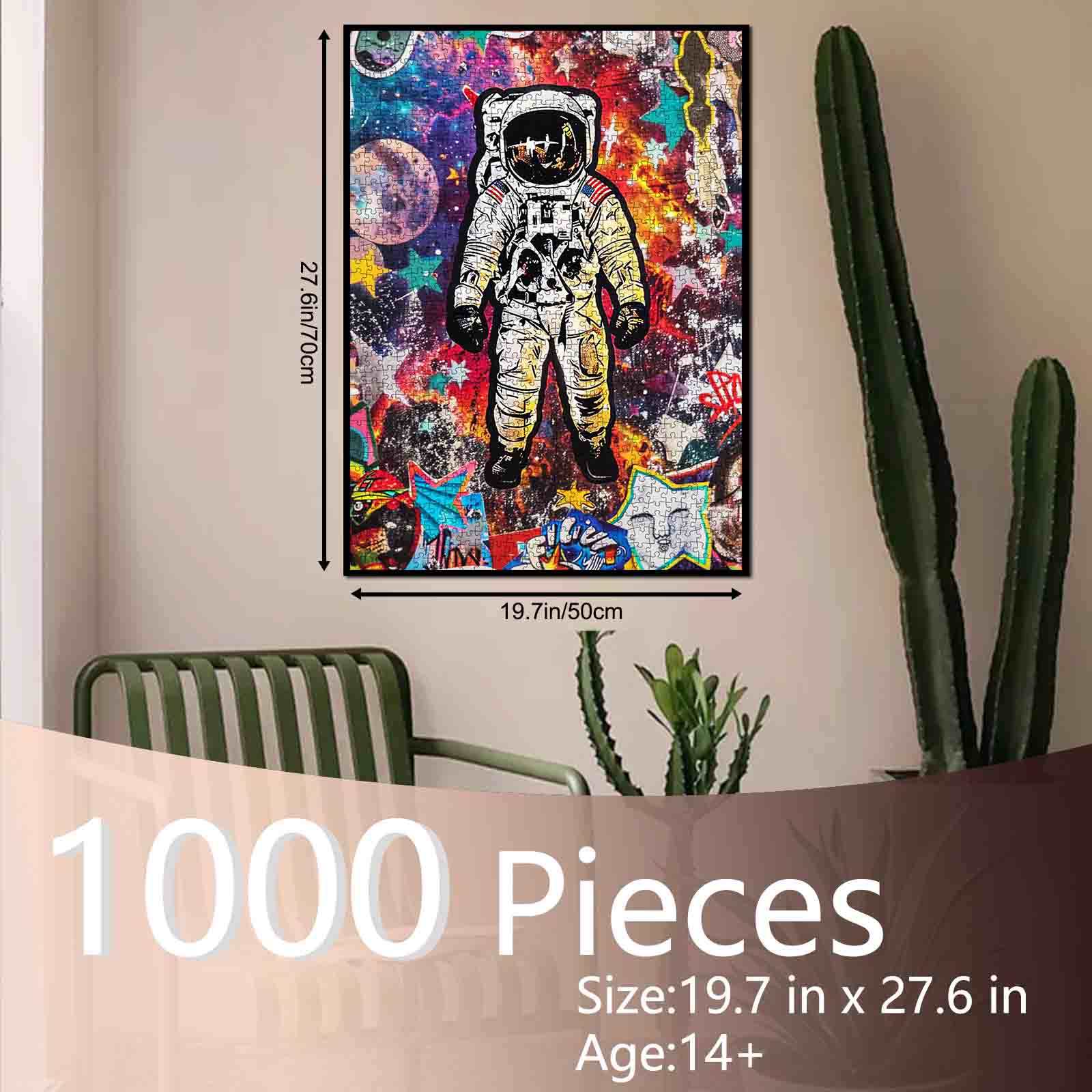tucocoo-graffiti-astronaut-puzzle-1000-teile-streetart-neon image 5