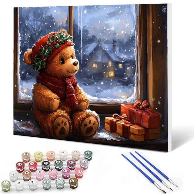 tucocoo-teddy-bears-malen-nach-zahlen-40x50-weihnachten image 1