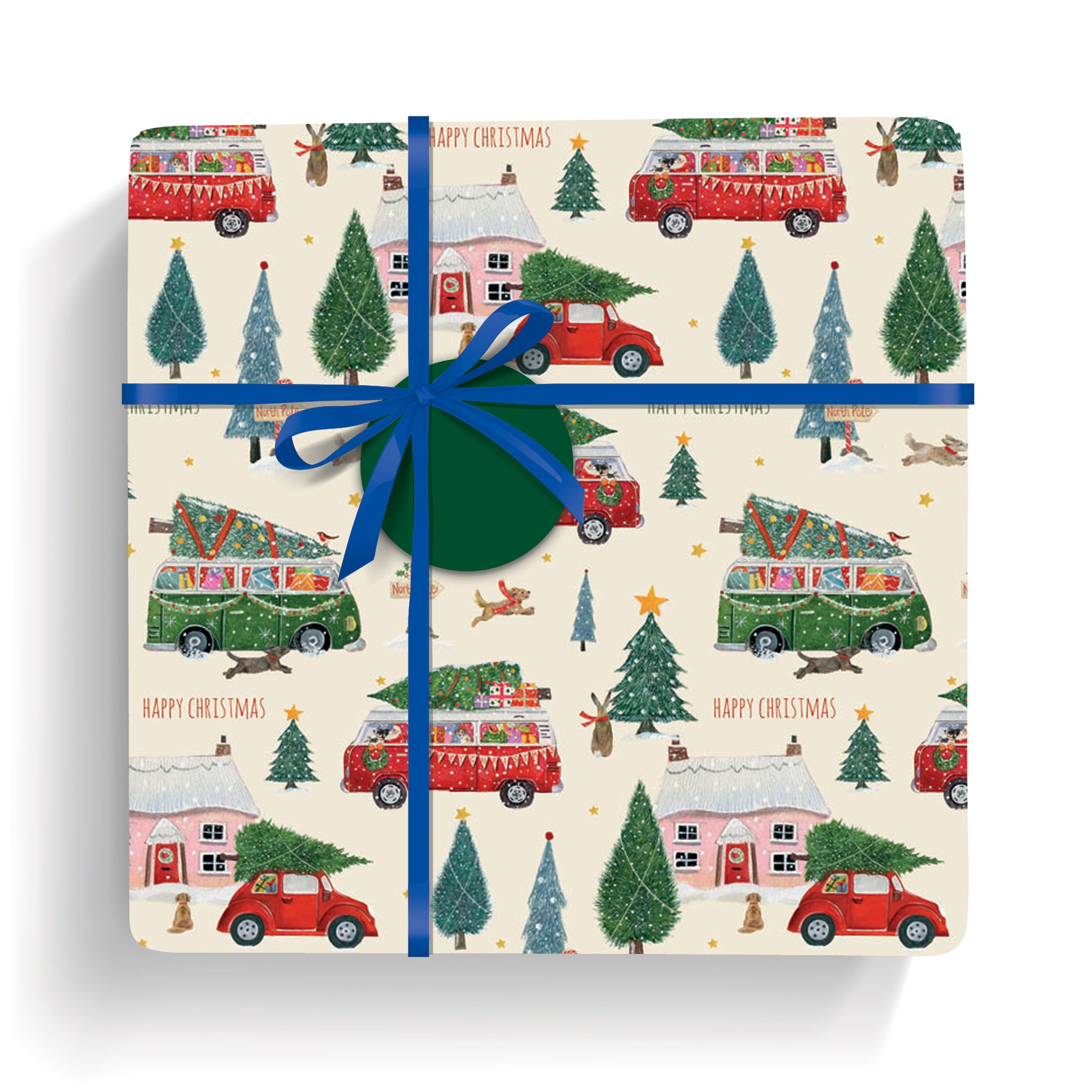 otter-house-bringing-home-tree-geschenkpapier-5-bogen-hund image 4