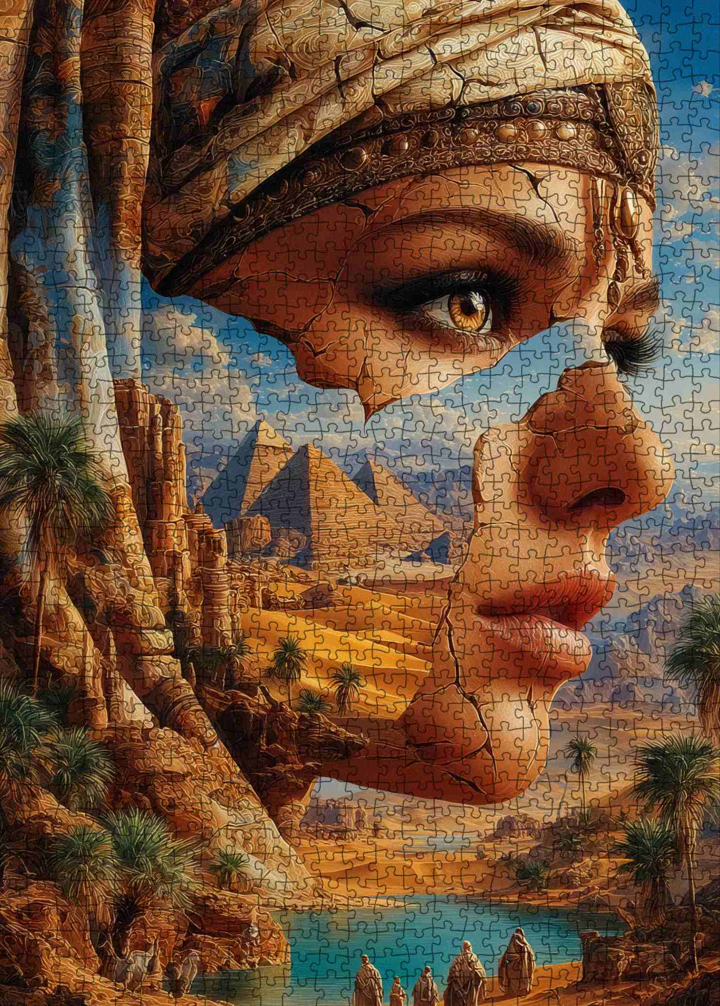 tucocoo-mystical-egypt-desert-queen-puzzle-1000-teile-gypten image 2