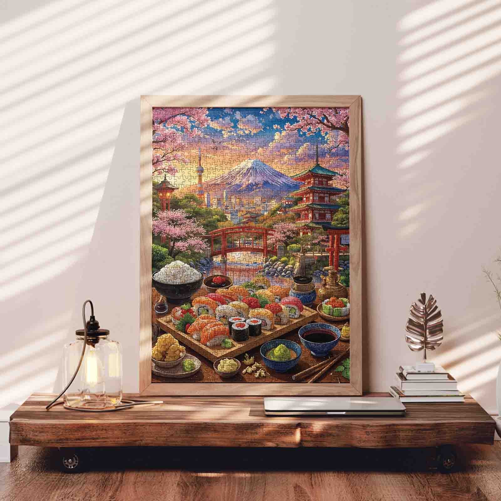 tucocoo-cherry-blossom-sushi-japan-puzzle-1000-teile-fuji image 3