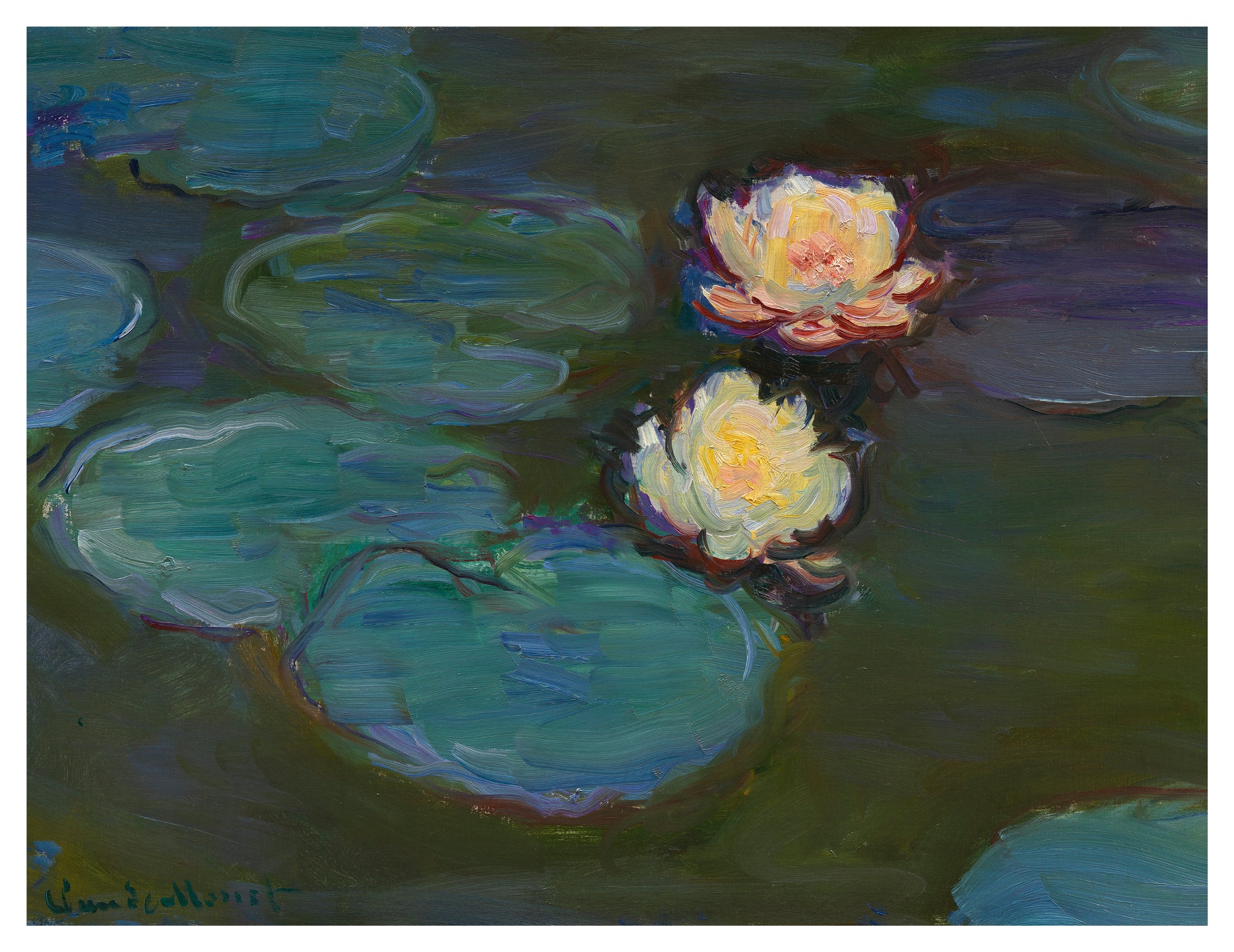 pomegranate-claude-monet-lily-pond-briefkarten-seerosen-box image 3