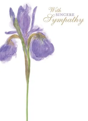 otter-house-painted-iris-trauerkarte-beileid-blumen image 1