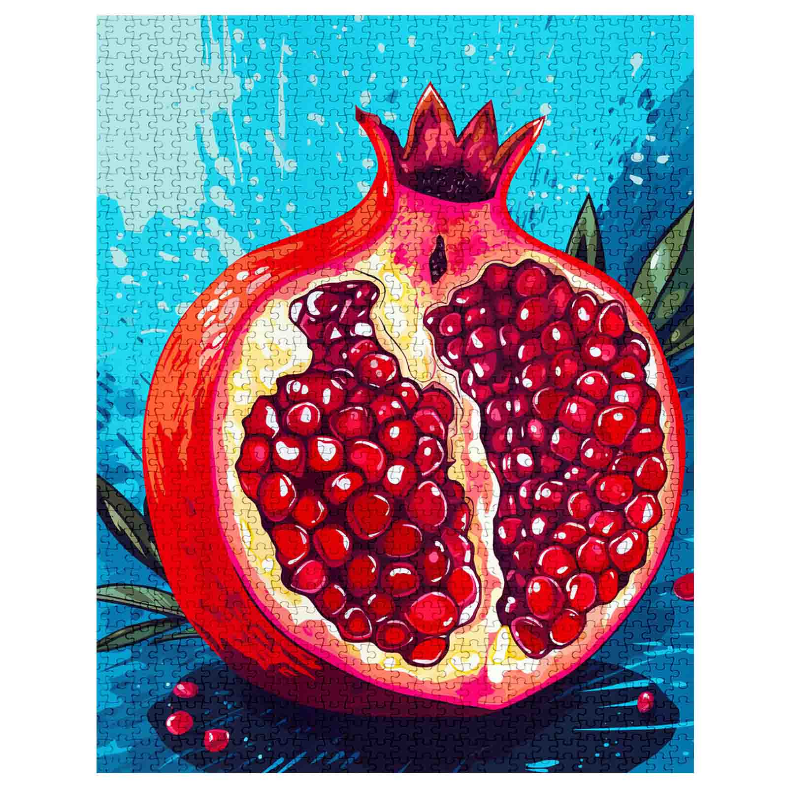 tucocoo-pop-art-pomegranate-puzzle-1000-teile-granatapfel image 2