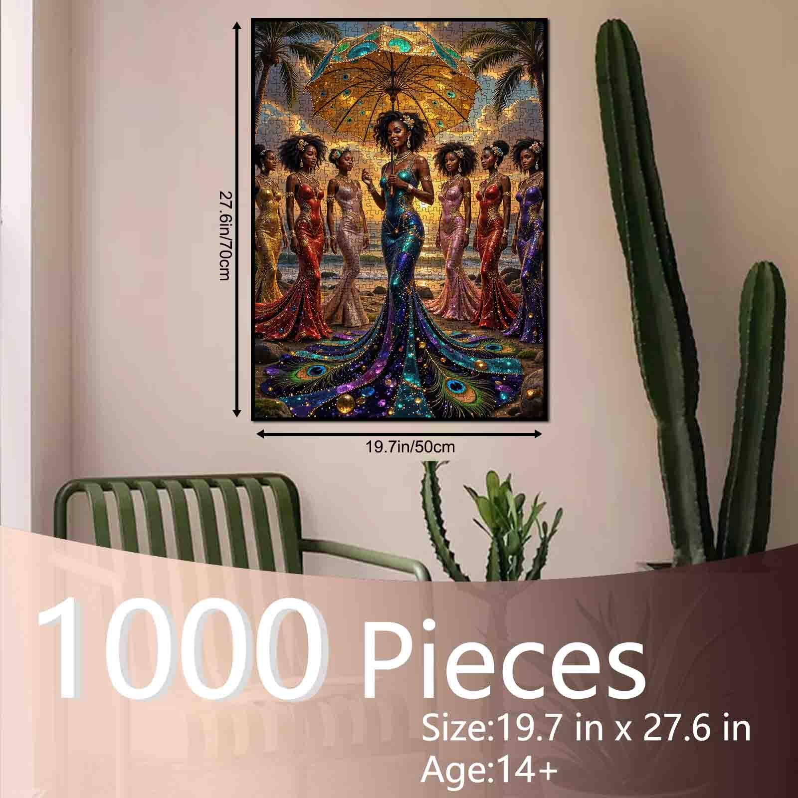 tucocoo-golden-sunset-queens-puzzle-1000-teile-strand image 5