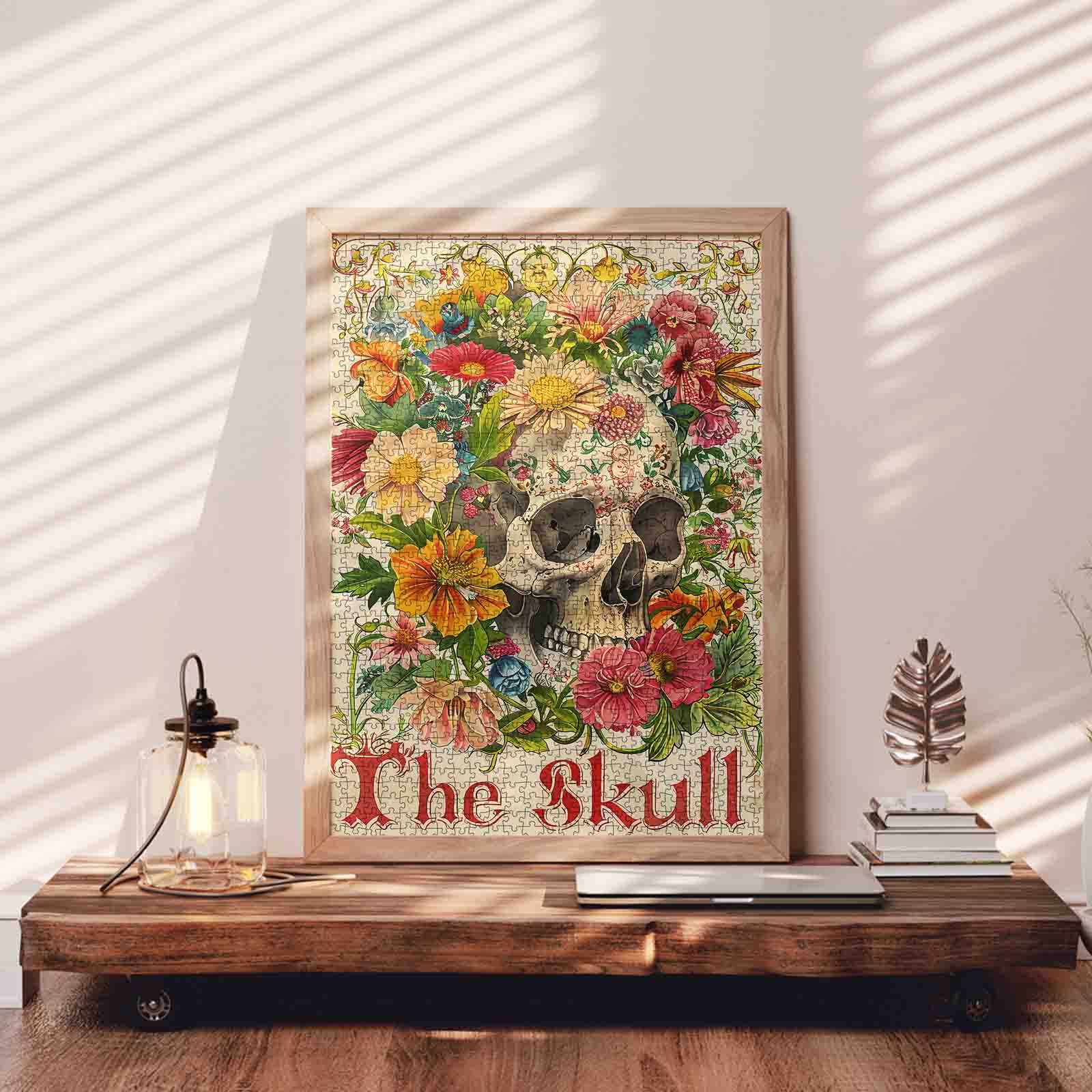 tucocoo-floral-skull-vintage-puzzle-1000-teile-blumen image 3