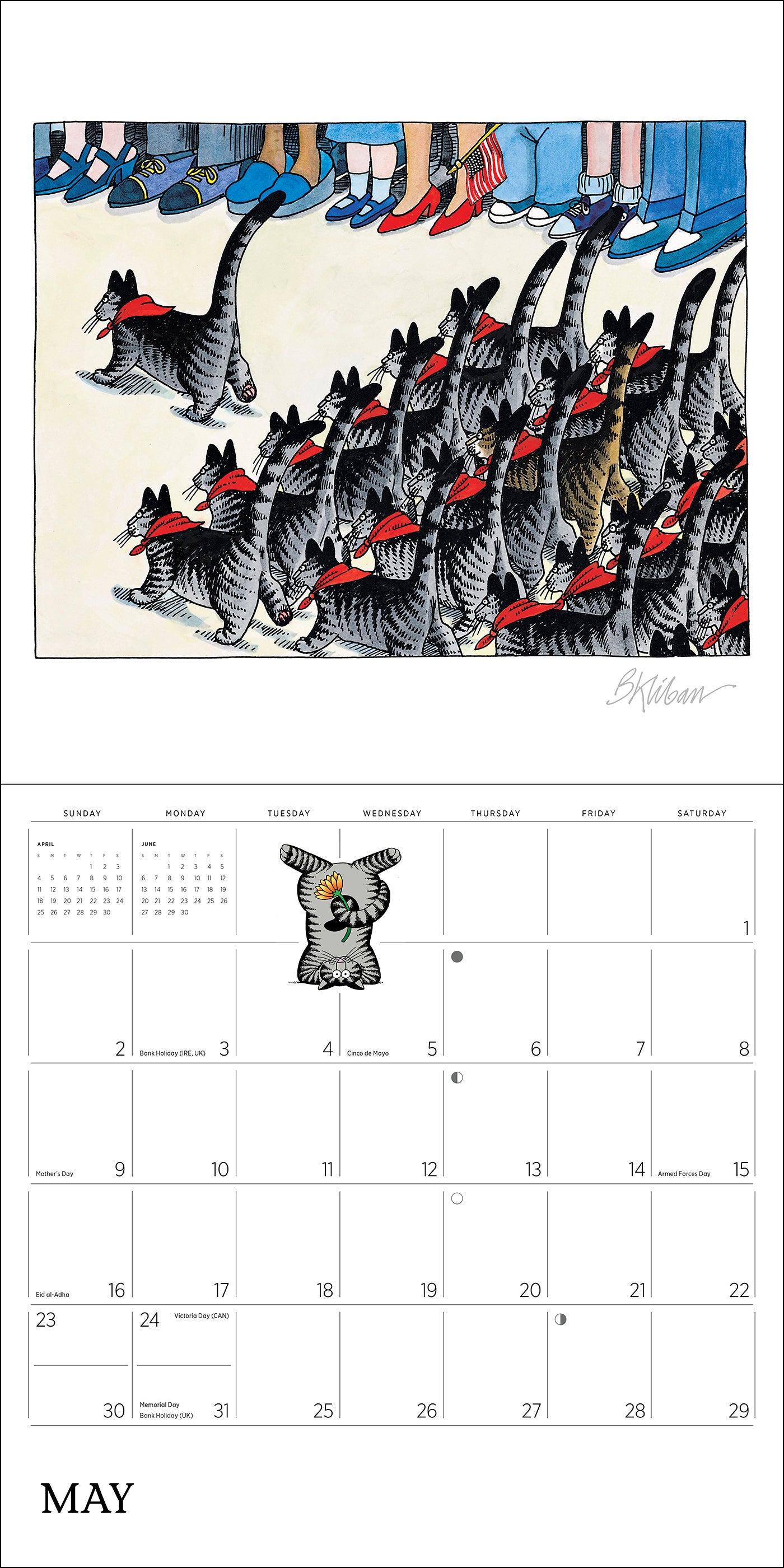 pomegranate-b-kliban-catcalendar-2027-wandkalender-katzen image 6