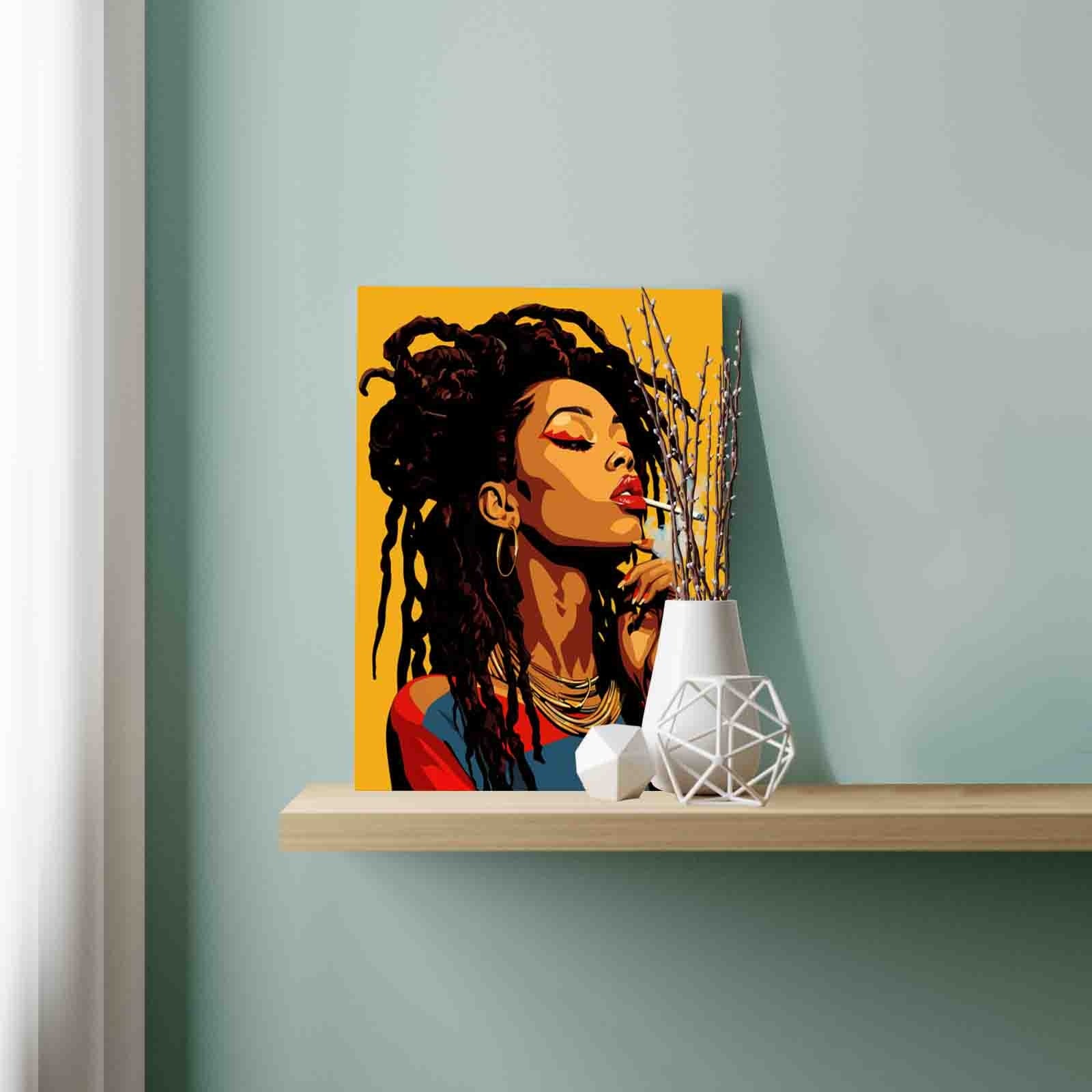 tucocoo-black-girl-dreadlocks-malen-nach-zahlen-40x50 image 3