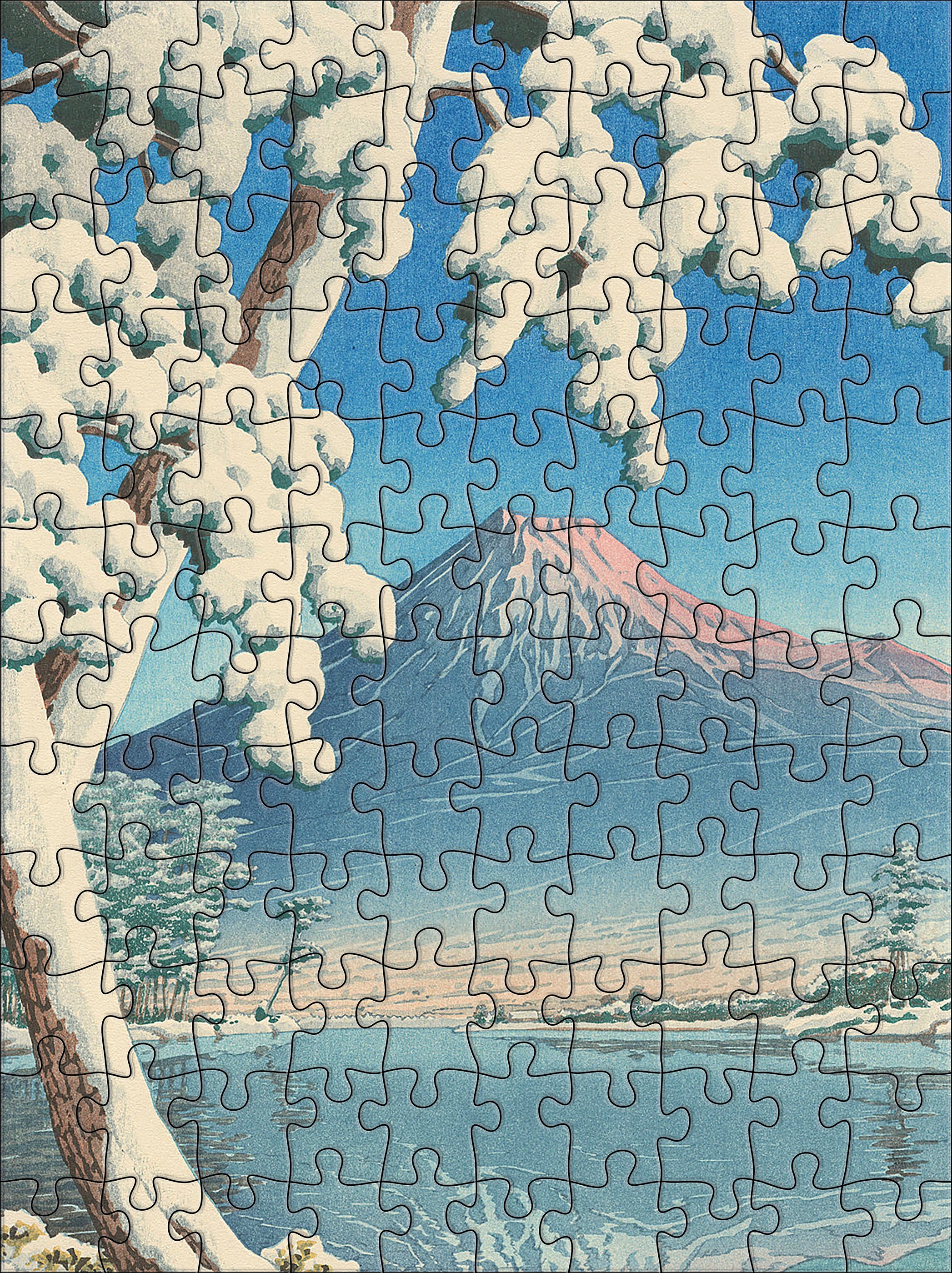 pomegranate-snowfall-120-teile-puzzle-hasui-beidseitig image 6
