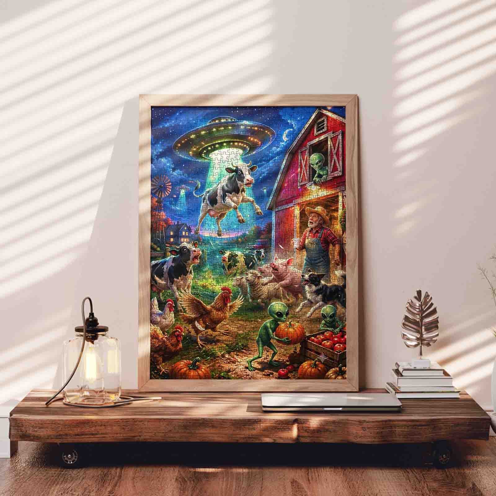 tucocoo-alien-farm-cow-abduction-puzzle-1000-teile-ufo image 4