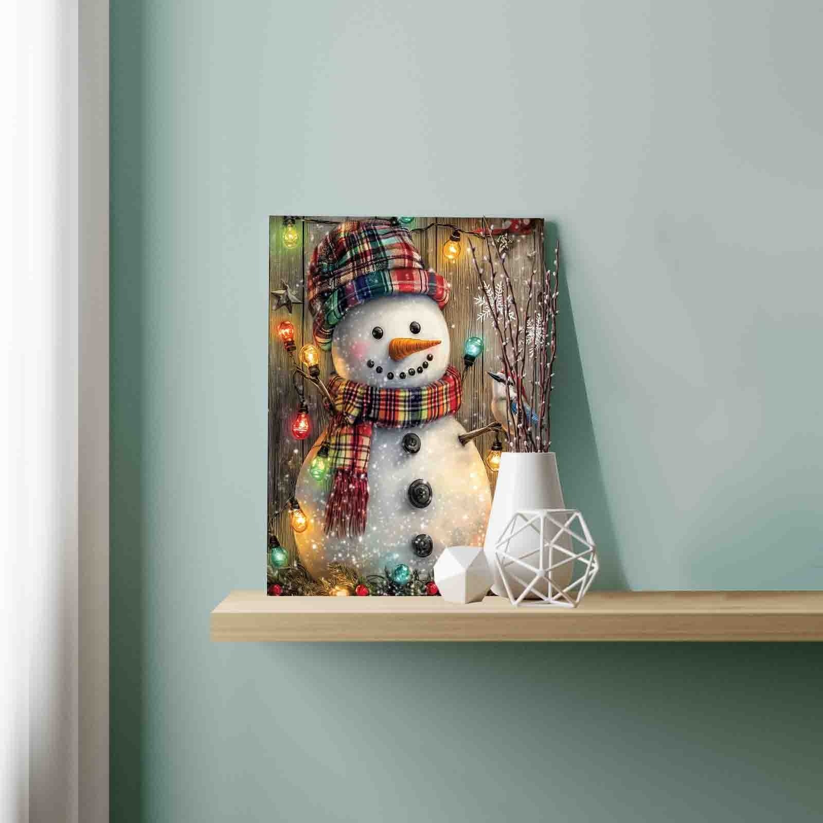 tucocoo-schneemann-lichter-malen-nach-zahlen-winter-40x50 image 3