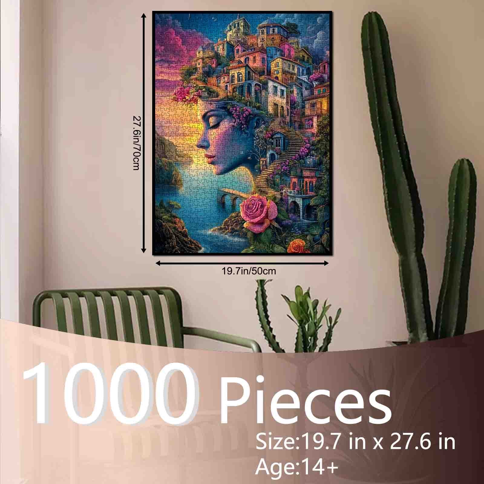 tucocoo-dreamy-seaside-town-face-puzzle-1000-teile-kunst image 5