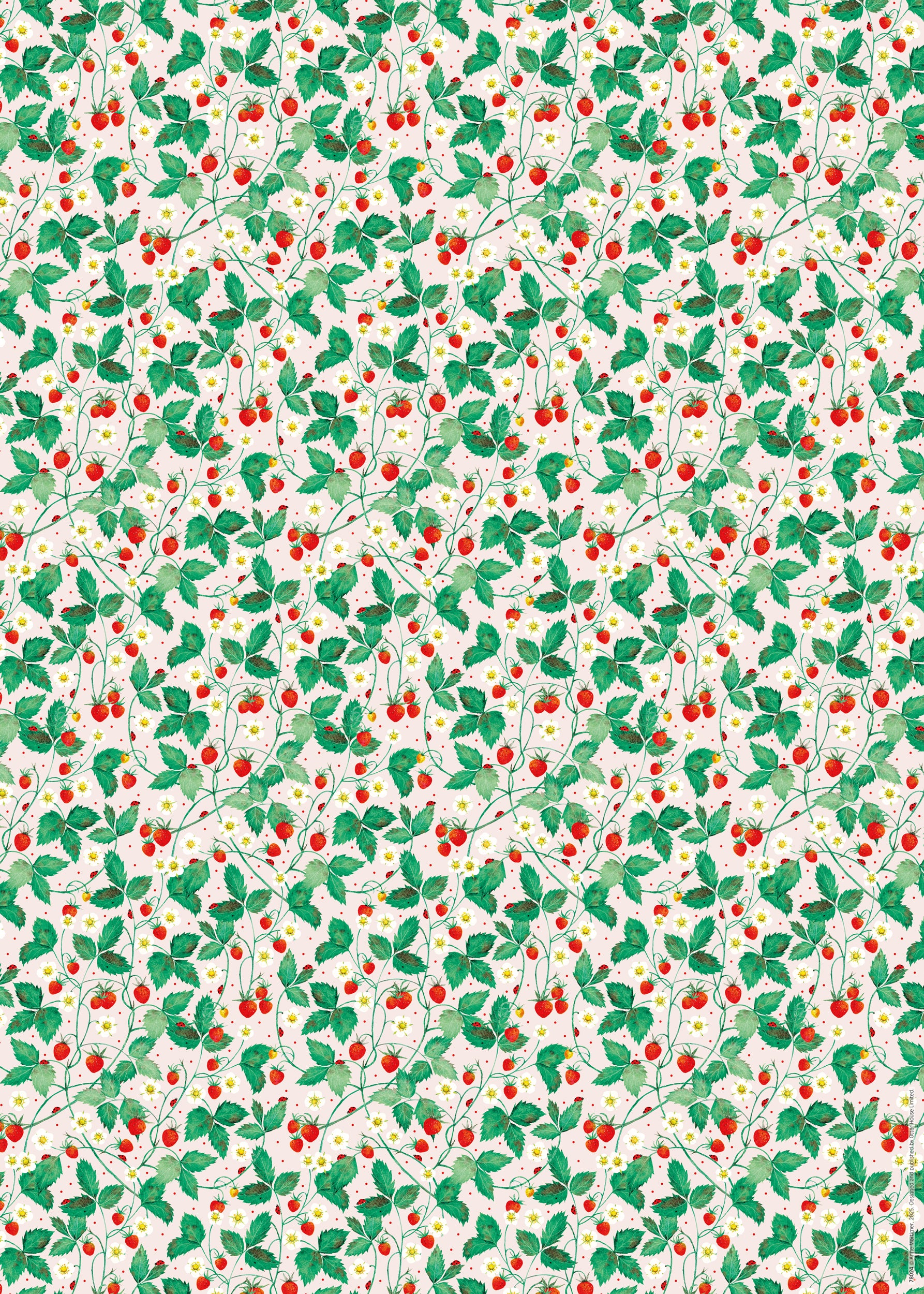 otter-house-geschenkpapier-erdbeeren-2-b-gen-mit-anh-ngern image 2
