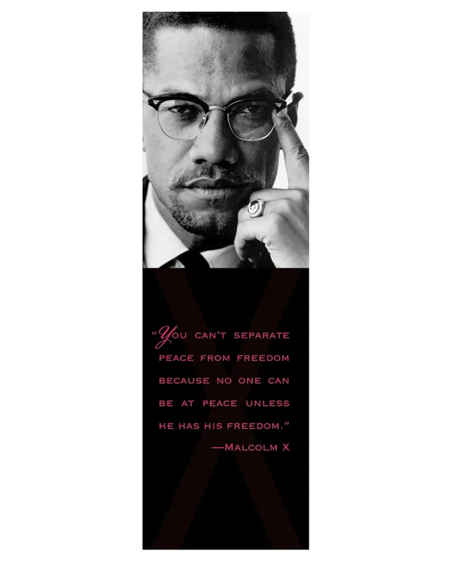 pomegranate-malcolm-x-bookmark-lesezeichen-geschichte image 1