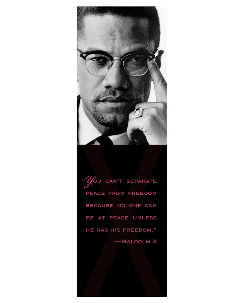 pomegranate-malcolm-x-bookmark-lesezeichen-geschichte image 1