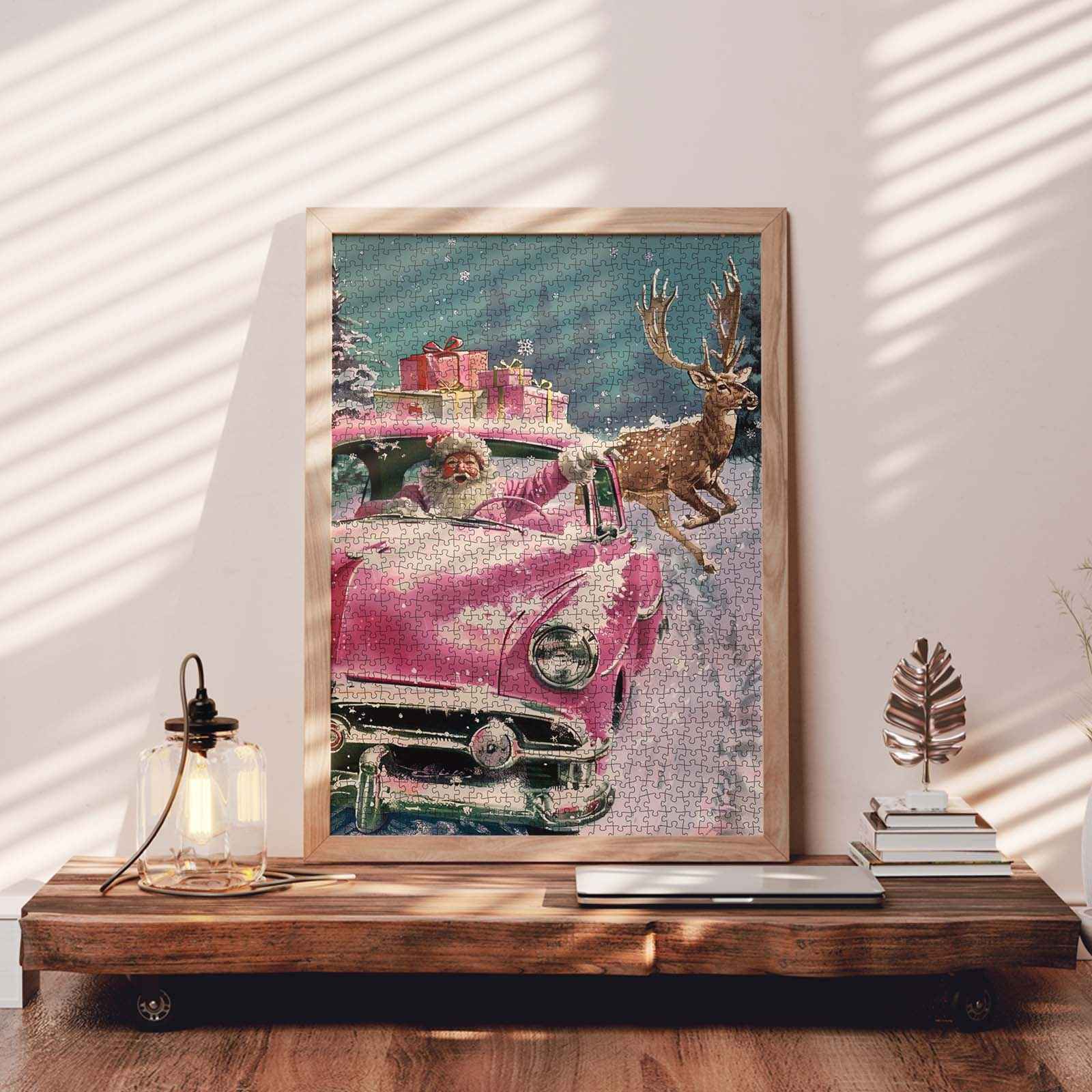 tucocoo-pink-christmas-drive-puzzle-1000-teile-weihnachten image 3