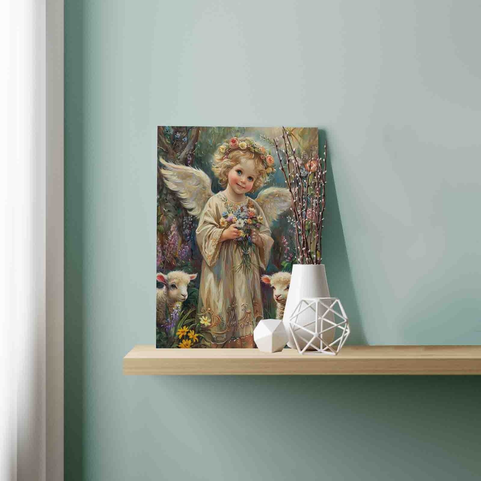 tucocoo-paint-by-numbers-flower-angel-and-lambs-malen-nach-zahlen-40x50 image 3