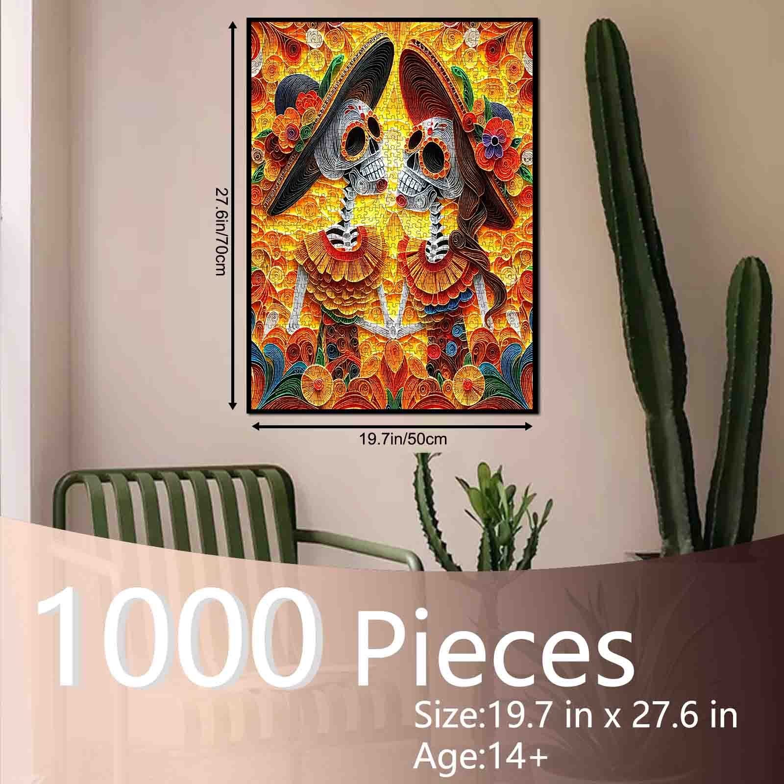 tucocoo-jigsaw-skeleton-couple-day-of-the-dead-puzzle-1000-teile image 5