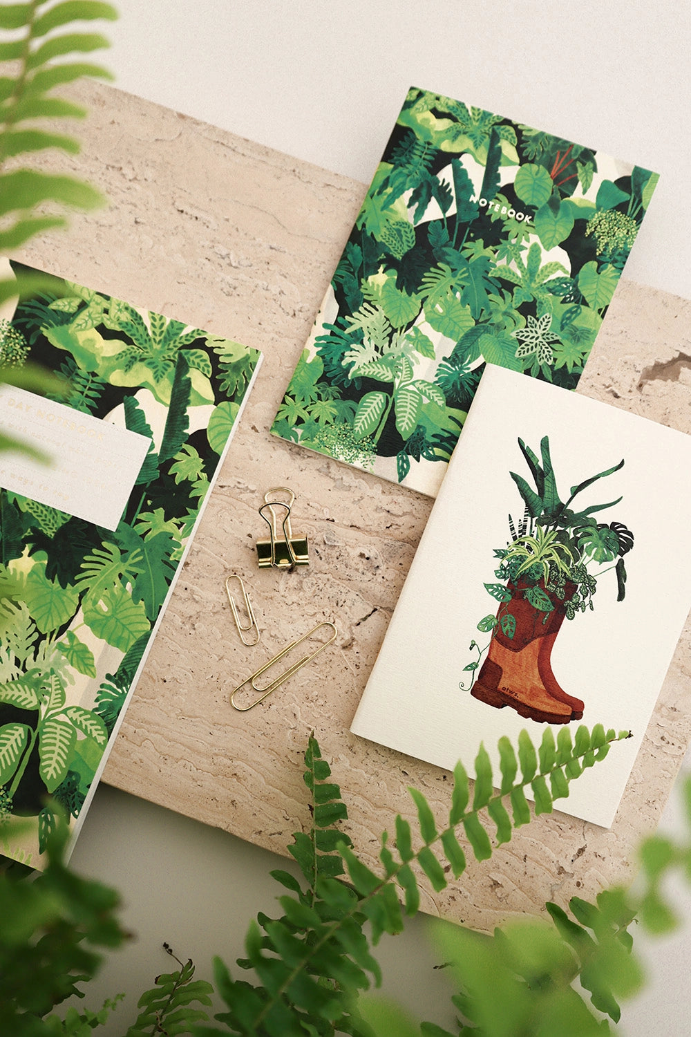 all-the-ways-to-say-notebooks-a6-duo-gardening-boots-notizbuch-2er-blanko image 2